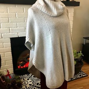 Only Mine 2-ply cashmere cowl neck sweater gray